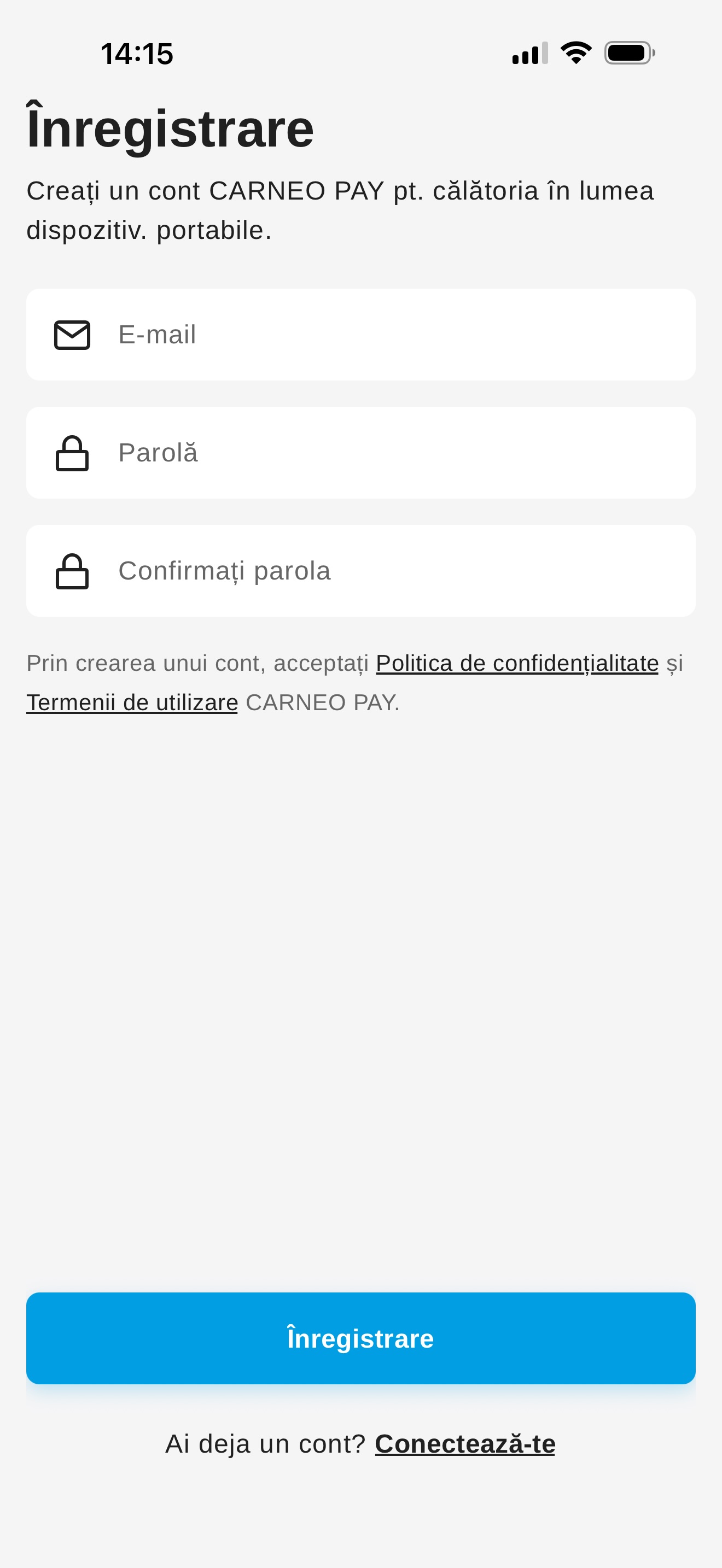 carneo pay registracia ro